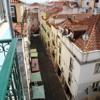Street view from the apartment's window